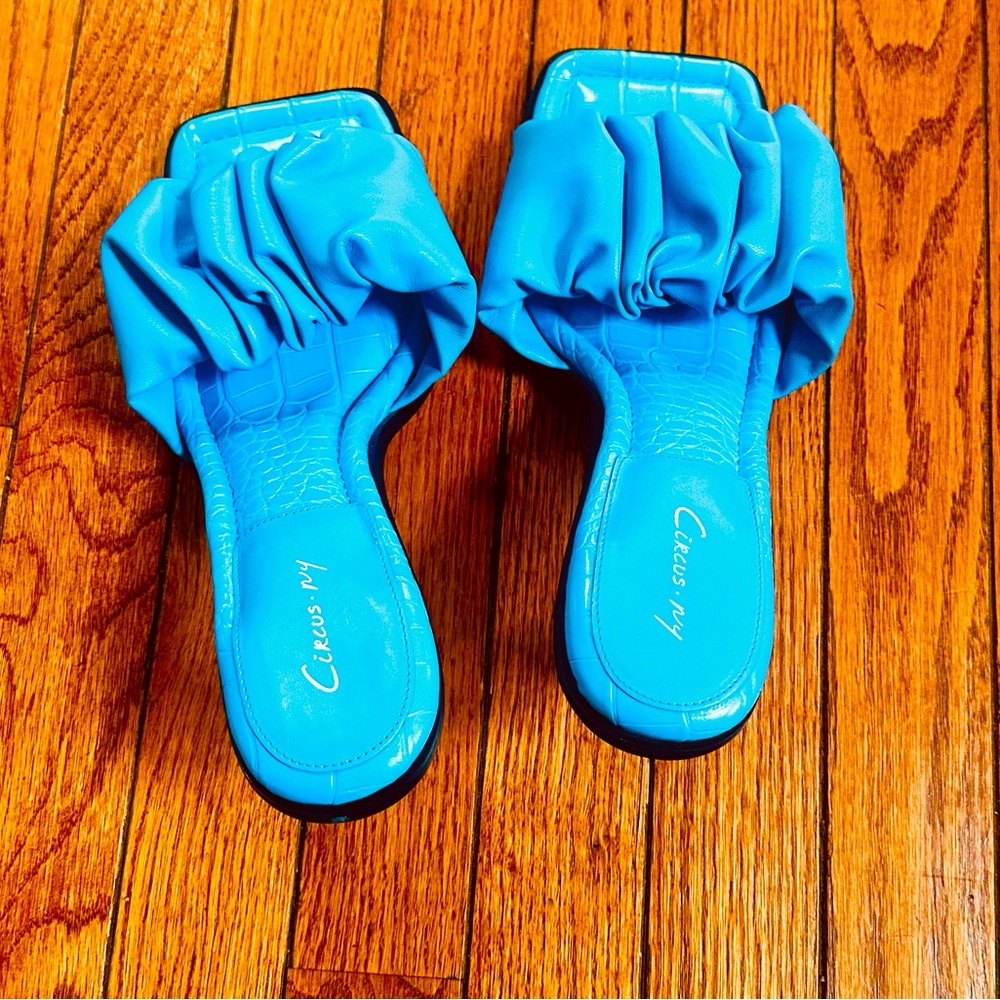 Circus by Sam Edelman Bright Blue Ruffle Sandals